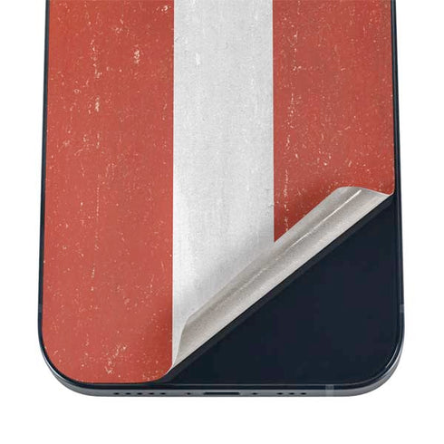 Latvia Flag Distressed iPhone 12 Skin